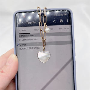 Mini Pulsera de Etiqueta NFC de Metal Dorado Resistente al Agua con Grabado Láser, 144 Bytes de Memoria de Usuario, 13.56MHz - Product Image 4