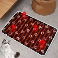 Tapis chauffant intelligent pour animaux de compagnie à double zone de température, imperméable et anti-morsure, idéal pour les foyers multi-animaux