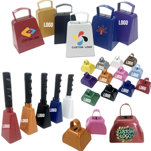 <span class=keywords><strong>Campanacci</strong></span> in Metallo Promozionali con Logo Stampato, 10 Pollici, Personalizzabili, <span class=keywords><strong>Campanacci</strong></span> da Mano per Matrimoni e Tifo - Product Image 3