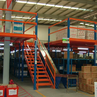 Plateforme de mezzanine en acier Q235, rayonnage avec aménagement 3D gratuit, rayonnage de stockage pour économie d'espace en entrepôt