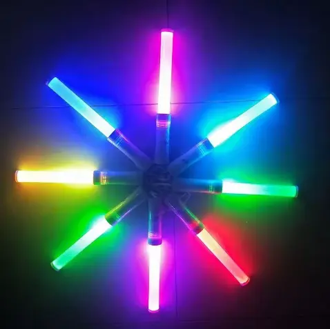 रंगीन एलईडी लाइट अप ग्लो स्टिक फेस्टिवल सजावटी लाइटिंग
