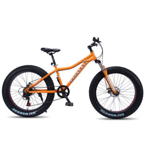 VTT 26 pouces, cadre en acier, frein à disque, suspension avant, vélo de montagne, vélo gras, vélo de neige pour hommes et femmes - Product Image 2