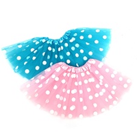 SOLPOP Vente en gros Jupe tutu en tulle à pois imprimés pailletés pour femme et fille, 3 couches, robe de costume de ballet pour fête