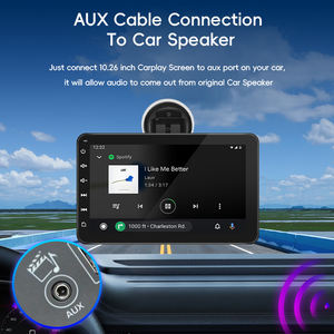 Pantalla Inalámbrica Portátil de <span class=keywords><strong>7</strong></span> Pulgadas con Android Auto y Carplay, con Cámara <span class=keywords><strong>para</strong></span> Automóvil - Product Image 5