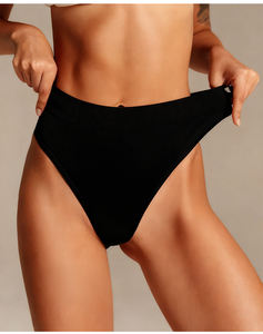 Celana Dalam Wanita Model Thong High Cut Lembut Tanpa Jahitan, T-back Ultra Elastis dan Bernapas, Celana Dalam Thong Seamless OEM - Product Image 5