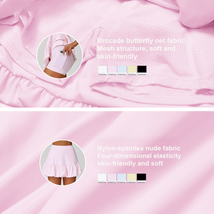 Ensemble Personnalisé <span class=keywords><strong>de</strong></span> Yoga et <span class=keywords><strong>de</strong></span> Sport <span class=keywords><strong>Femme</strong></span>, Haute Qualité, Effet Seconde Peau, Séchage Rapide et Respirant, Jupe <span class=keywords><strong>de</strong></span> <span class=keywords><strong>Tennis</strong></span>, Course et Fitness - Product Image 4