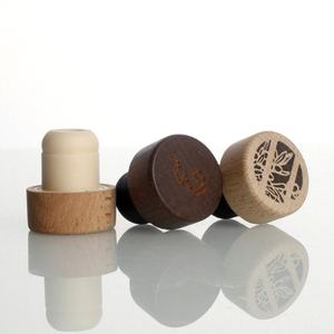 Tapón dispensador <span class=keywords><strong>de</strong></span> <span class=keywords><strong>corcho</strong></span> sintético negro para botella <span class=keywords><strong>de</strong></span> <span class=keywords><strong>aceite</strong></span> <span class=keywords><strong>de</strong></span> oliva, con tapa <span class=keywords><strong>de</strong></span> madera <span class=keywords><strong>de</strong></span> nogal, tamaño 19.5mm 18.5mm, al por mayor - Product Image 5