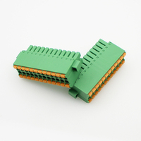 Bloque de Terminales Phoenix de Doble Capa de Cobre Verde de 3.5mm, Tipo Push-In, KF2EDGKSM 15EDGKNHM DFMC STF