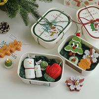 Ensemble de bougies de Noël, bougies Père Noël et bonhomme de neige, décoration de fête, mariage, festival, ornement romantique pour la veille de Noël, décoration pour la maison