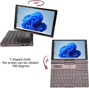Mini máy tính xách tay 8 inch IPS màn hình Intel Celeron N100 <span class=keywords><strong>DDR5</strong></span> 12GB 1TB máy tính xách tay với bàn phím backlit cho công việc - Product Image 4