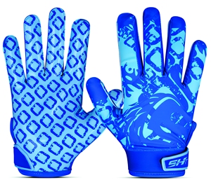 Gants de receveur de football Ultimate Pass Catching avec sangle de poignet réglable sécurisée et manipulation supérieure du ballon – Accessoires sportifs - Product Image 1