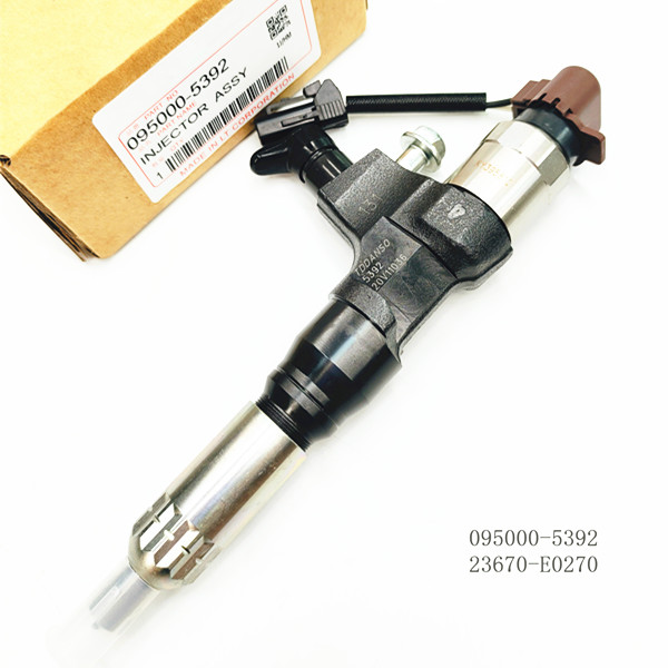 Diesel Common Rail Injector 095000-5392 Diesel Fuel Injection Nozzle 23670-E0270 For HINO J05D