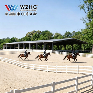 Structure en acier pour arène équestre avec un grand espace d'équitation intérieur et un design d'ingénierie professionnel personnalisé - Product Image 1
