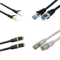 Kabel Patch Gigabit LAN RJ45 tahan lama CAT5/CAT8 RJ45 untuk PC Router & Modem panjang banyak tersedia