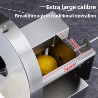 Cortadora de rábano eléctrica directa de fábrica, máquina cortadora de verduras de restaurante automática comercial para cortar frutas