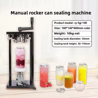 Machine de scellage de canette commerciale portable de haute qualité Bubble Tea Coffee Handheld Pet Can avec couvercles en aluminium