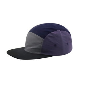 Color Block Quick-Drying <b>Flat</b> Brim Five-Piece Baseball Cap Breathable Outdoor Sports Cycling Sunshade <b>Hat</b> for Men Women - Product Image 1