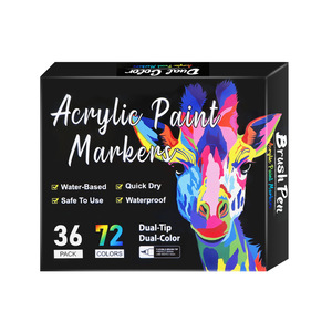 Juego de Marcadores Acrílicos de Doble Punta y Doble Color, 12/24/36/48 Colores, <span class=keywords><strong>para</strong></span> Niños, Graffiti, Dibujo, Arte, Papelería - Product Image 6