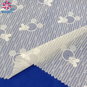 Spandex personnalisé en polyester hauteur de fleur Jacquard dentelle Tulle puissance tissu de maille imprimé <span class=keywords><strong>Mickey</strong></span> rayure tissu organique vêtements robe - Product Image 5