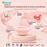Disque menstruel en silicone de qualité médicale réutilisable avec cordon de retrait facile pour femmes, fabriqué en gros