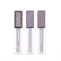 Vente en gros de 3ml d'autocollant brillant vide en plastique contenant de brillant à lèvres emballage cosmétique tube de brillant à lèvres