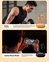 Nouveau casque sans fil universel pour ordinateur et téléphone portable, à fixation auriculaire, longue autonomie, protocole Led6.0, étanche IPX4, tactile LED
