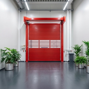 <span class=keywords><strong>Porte</strong></span> <span class=keywords><strong>enroulable</strong></span> en acier galvanisé pour <span class=keywords><strong>garage</strong></span>, atelier, industrie, <span class=keywords><strong>motorisée</strong></span>, antivol, isolée, <span class=keywords><strong>sur</strong></span> <span class=keywords><strong>mesure</strong></span> - Product Image 1