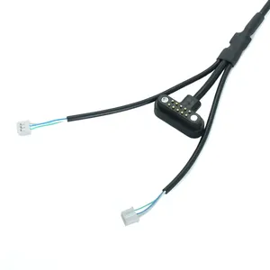Usine personnalisée 5pin Molex à prise en forme de T 10pin câble à broches pogo magnétique câble de charge pour smartwatch