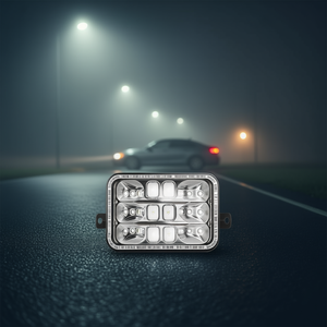 Phares LED Cjqc 4x6 pouces, douille H4, 7,7 W, 640 lm, 12 V, étanches, faisceau haut et bas, pour voitures, motos, véhicules - Product Image 2