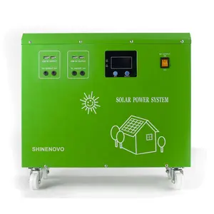 Sistem Kekuatan Tenaga Surya Off Grid, 1KW Mini Portabel Stasiun Generator Tenaga Surya Sistem Kekuatan Solar Off Grid