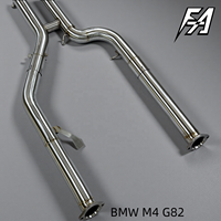 Convient pour BMW M3 M4 G80 G82 S58 2022, échappement arrière haute performance en acier inoxydable avec soupape électronique et embouts en fibre de carbone