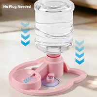 Fontaine à eau pour chat Gravity en plastique, design optimal du bol, empêche les restes de poils, garde l'eau fraîche et les chats au sec, automatique