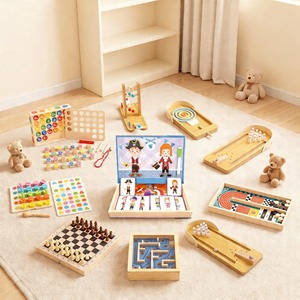 เกมกระดานไม้มอนเตสซอรี่สำหรับครอบครัว ขายดี ของเล่นเสริมพัฒนาการเด็ก ฝึกการคิดเชิงตรรกะ - Product Image 2