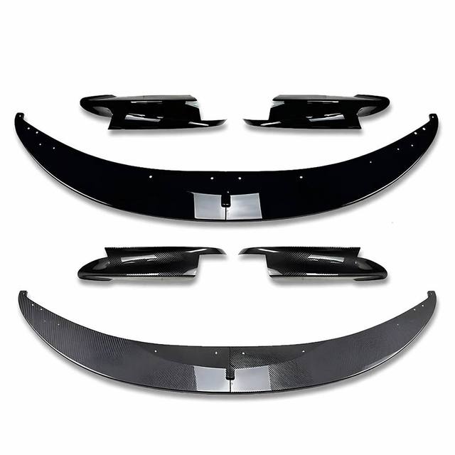 MT Style Front Bumper Splitter Lip Anti-Crash Front Spoiler Aero Small Body Kit Exterior Upgrade Parts for 3 Series E90