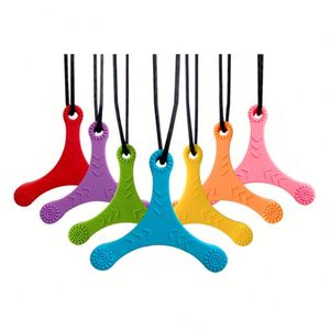 Collier à mâcher en forme de fléchettes, jouet sensoriel pour bébé, jouet à mâcher non toxique, jouets sensoriels pour enfants ayant des besoins spéciaux, âges 8-13, unisexe - Product Image 1