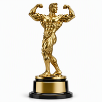 Trophée de musculation, trophée sportif personnalisé, trophée de sport, trophée personnalisé, trophée MVP, trophée en métal personnalisé, récompense pour le gagnant de la compétition de fitness