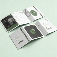 Brochure pliable en carton imprimée sur mesure avec impression offset pour manuel de produit d'entreprise, catalogue, guide d'utilisation