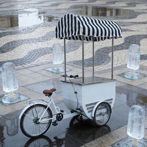 Mobile <b>Towable</b> Ice Cream and Fast Food Vending Cart Ice Cream Tricycle Vending Cart Gelato Ice Cream Vending Carts - Product Image 6