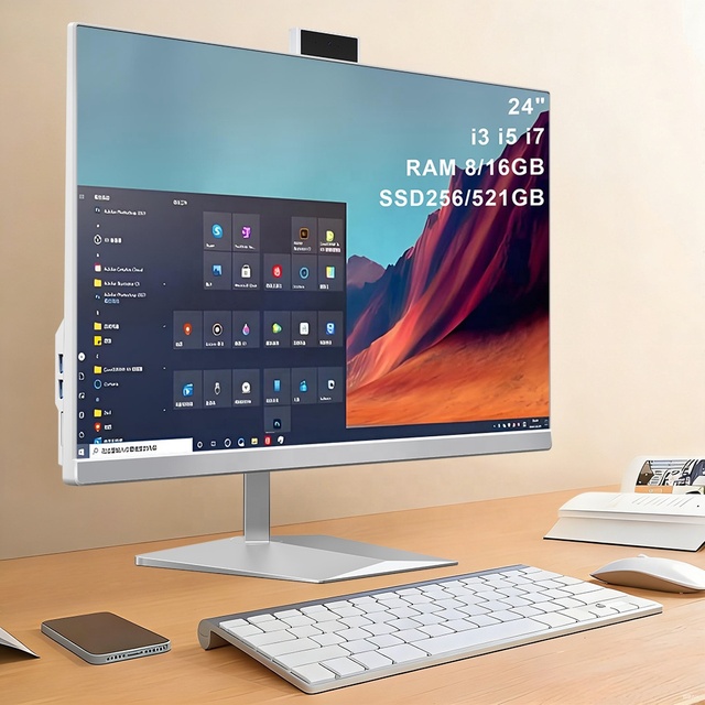 New 23.8 Inch Core I5 8400 All-in-One PC with LCD Display-Gaming Ready for Education & Business Use