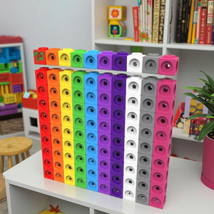 Paico Kids Paico Magic Cube Math Blocks Plastic Cartoon Color Matching Early Education Teaching Aids Toy Sets - Product Image 5