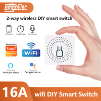Module d'interrupteur intelligent WiFi Bingoelec Tuya, compatible Alexa et Google, interrupteurs sans fil 1, 2, 3, 4 voies, relais de disjoncteur intelligent DIY