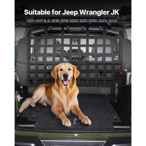 Con Chó Xe Rào Cản Cho Jeep Wrangler Phụ Kiện Nội Thất Hàng Hóa Khu Vực Cách Ly Với Lưới Pet Net - Product Image 2