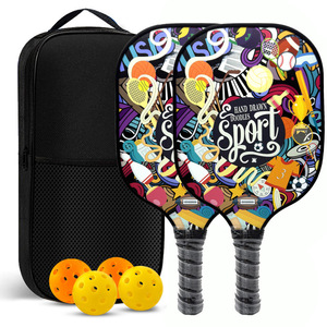 Customized <strong>Professional</strong> Pickleball Racket Fiberglass Fiber Graphite Pp Honeycomb Core Pickleball <strong>Paddle</strong> <strong>Set</strong> - Product Image 5