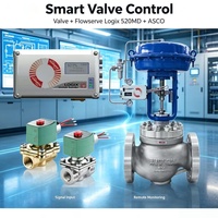 Positionneur numérique intelligent Flowserve Logix 520MD avec électrovanne ASCO, commande pneumatique HART
