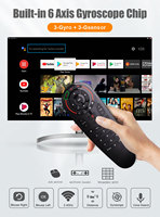 G30 Voice Air Mouse 33 keys IR apprentissage 2.4G clavier sans fil g30s télécommande vocale universelle gyroscope pour Android tv box PC