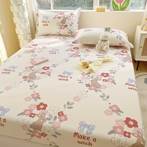 100% Cotton 6-Piece Bed <strong>Sheet</strong> <strong>Set</strong> 300tc Thread Count Modern Design Anti-Dust Mite Protection Includes Pillowcases Florals - Product Image 2