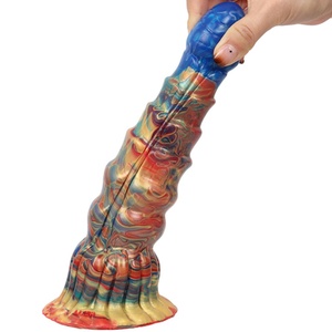 LUUK Sex Shop Ambilight Color <b>Dildo</b> Huge Glans Anal Plug With Powerful Sucker Sex Toys for Women Lesbian Products - Product Image 1