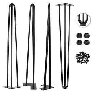 बाल के लिये कांटा पैर 28 ''इंच थोक सस्ते काले यू वी के आकार का आयरन स्टील रेस्तरां डेस्क पैर धातु फर्नीचर भोजन बाल के लिये कांटा टेबल पैर - Product Image 2