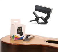 Accordeur professionnel OEM avec écran LCD en plastique à cinq modes, ukulélé, guitare, basse, violon, disponible en plusieurs couleurs