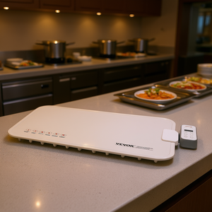 Vassoio Riscaldante Elettrico 500-1500W con Controllo Digitale Intelligente per Buffet e Catering - Product Image 2